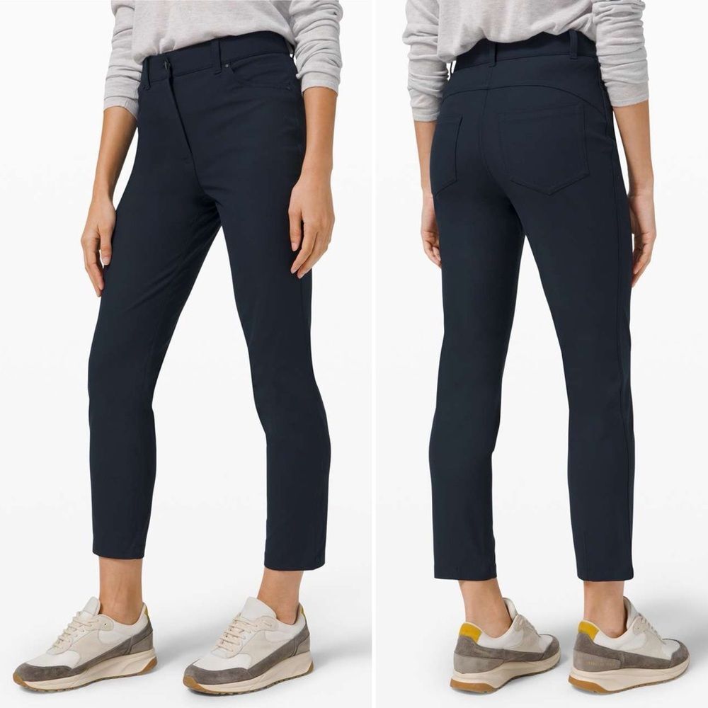 Lululemon City Sleek 5 Pocket 7/8 Athleisure Pant True Navy Blue Women’s Size 6